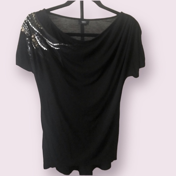 MOSSIMO womens high low embellished blouse. Size small - Picture 1 of 3